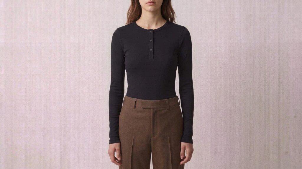 Long Sleeve Henley Tee