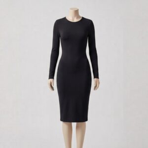 Noir Bodycon Dress - Image 1