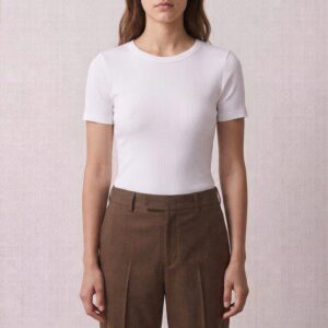 Ribbed Fitted Tee - Image 1